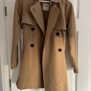 Abercrombie & Fitch Camel Trench Coat